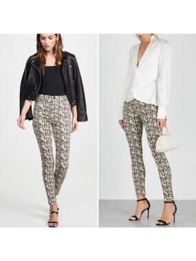 GOOD AMERICAN Good Legs Snake Print High Rise Skinny Jeans Women's Size 2/26